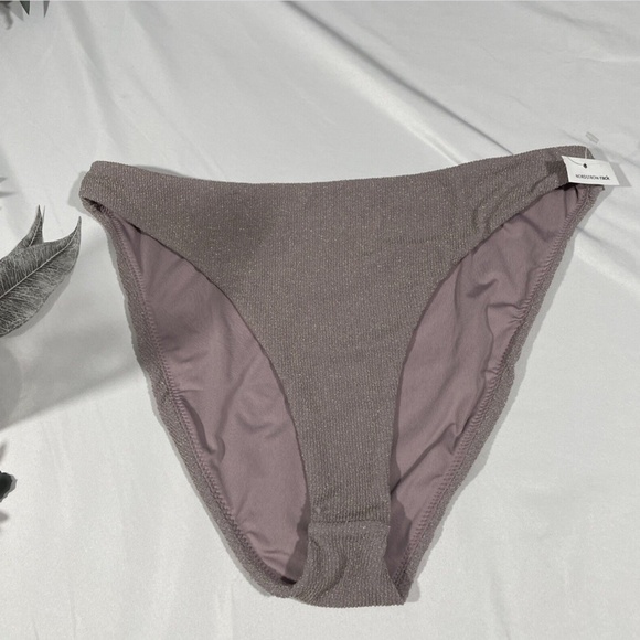 NEW Good American‎ [ 3 GA ] Sparkle Better Bikini Bottoms in Lilac - Picture 4 of 12